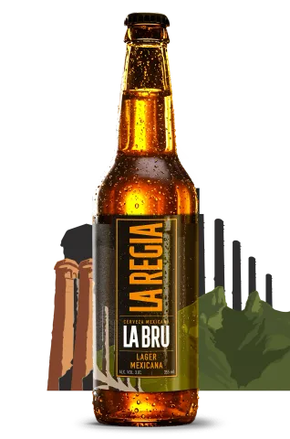Cerveza La Regia Lager mexicana